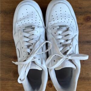 Classic White Lace-Up Sneakers